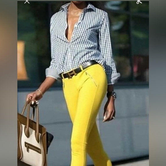 GAP Women's Yellow Jeans Size 28/6 - Picture 2 of 8